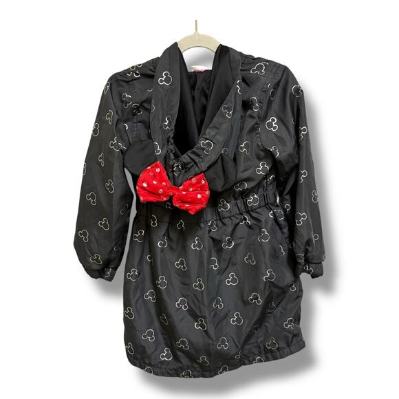 Minnie by Disney Girls Raincoat with Ears & Bow – Snap Detail – Zipper Broken 4 - Picture 3 of 8